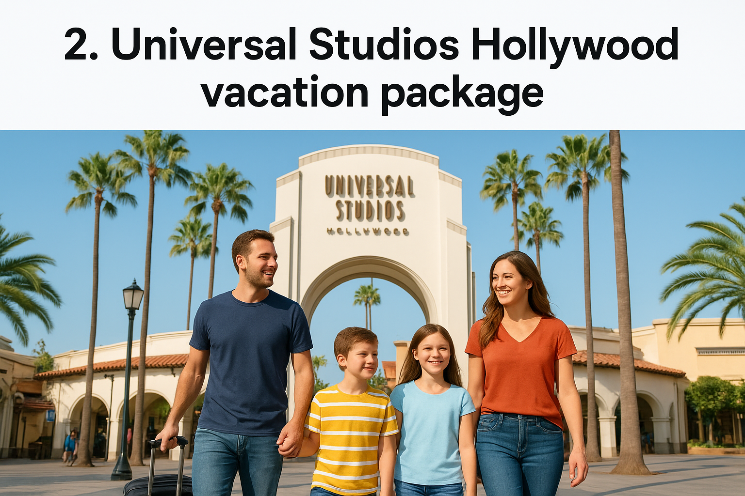 2. Universal Studios Hollywood vacation package
