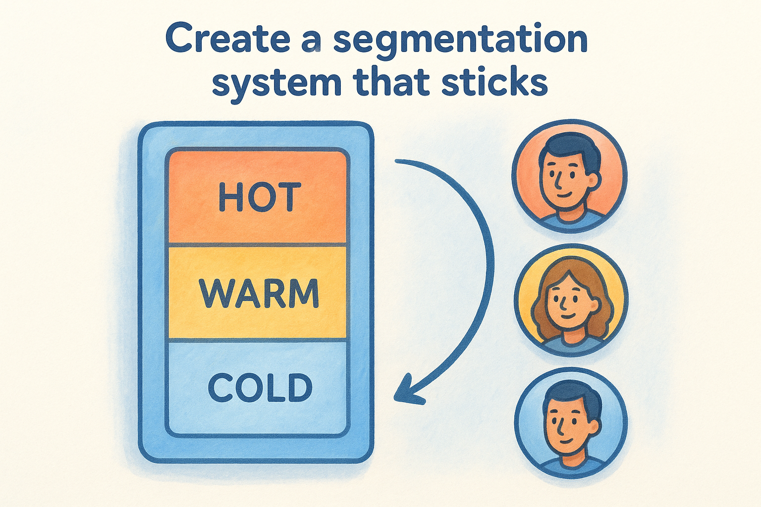 Create a segmentation system that sticks