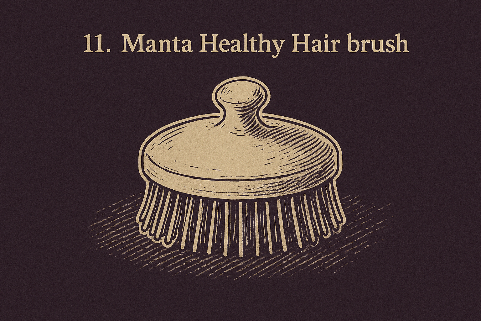 10. Manta Healthy Hair brush