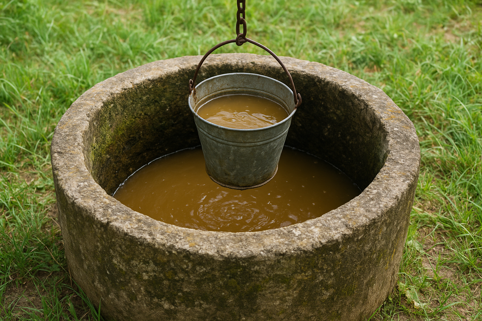 Typische Warnsignale für einen verschmutzten Brunnen
