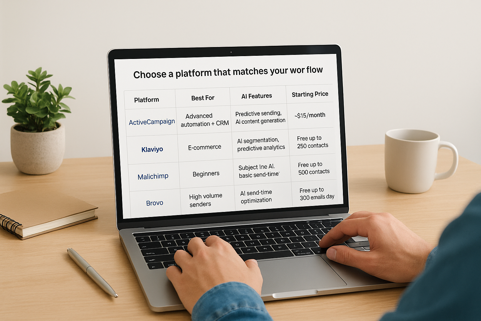 Choose a platform that matches your workflow