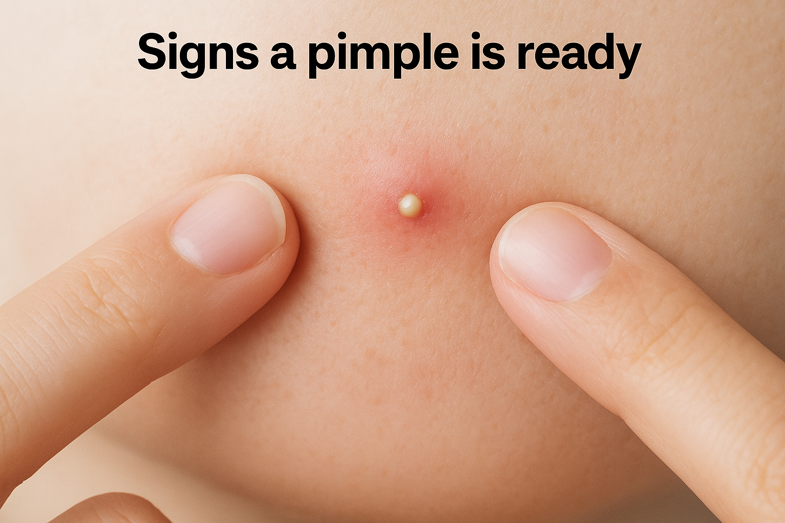 Signs a pimple is ready