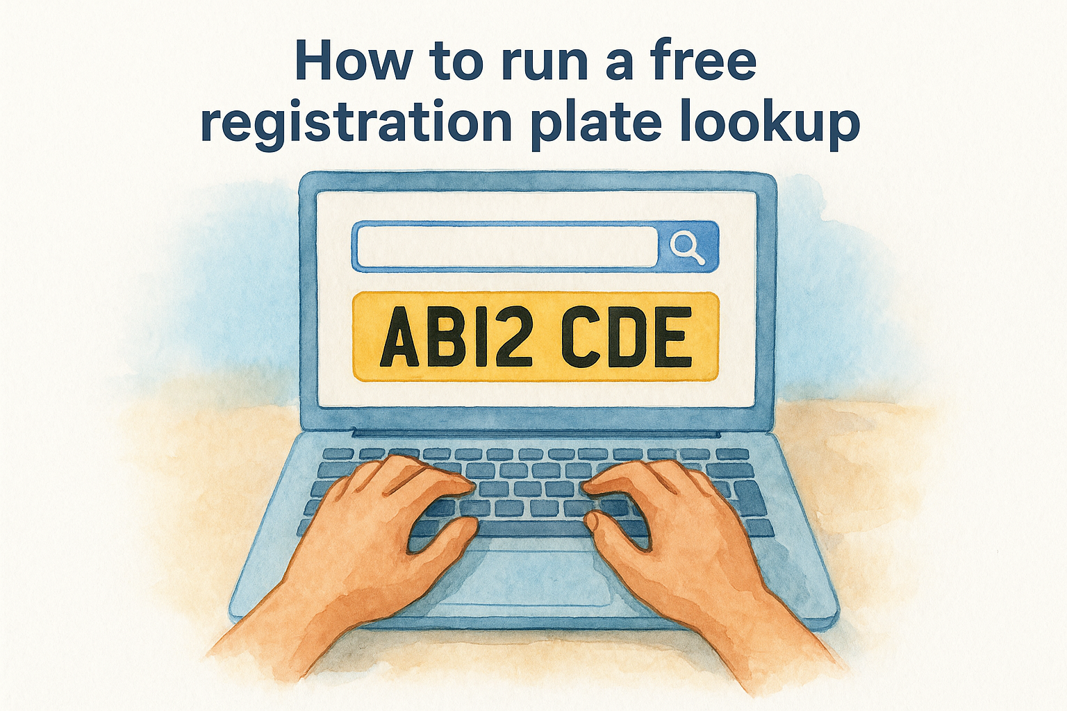 How to run a free registration plate lookup