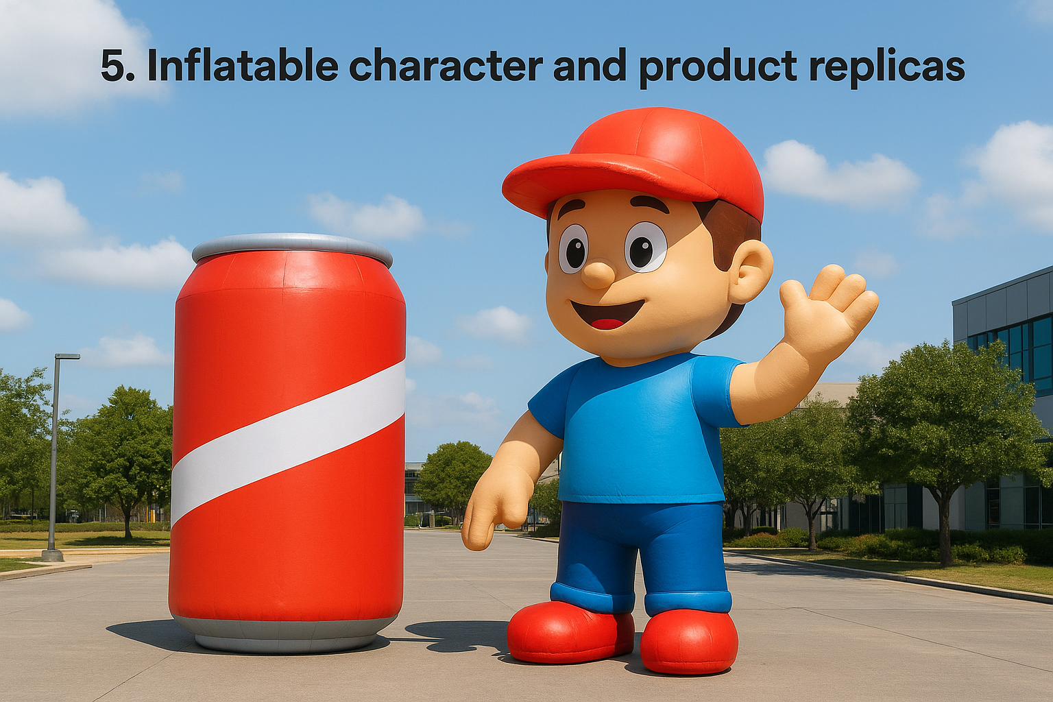 5. Inflatable character and product replicas