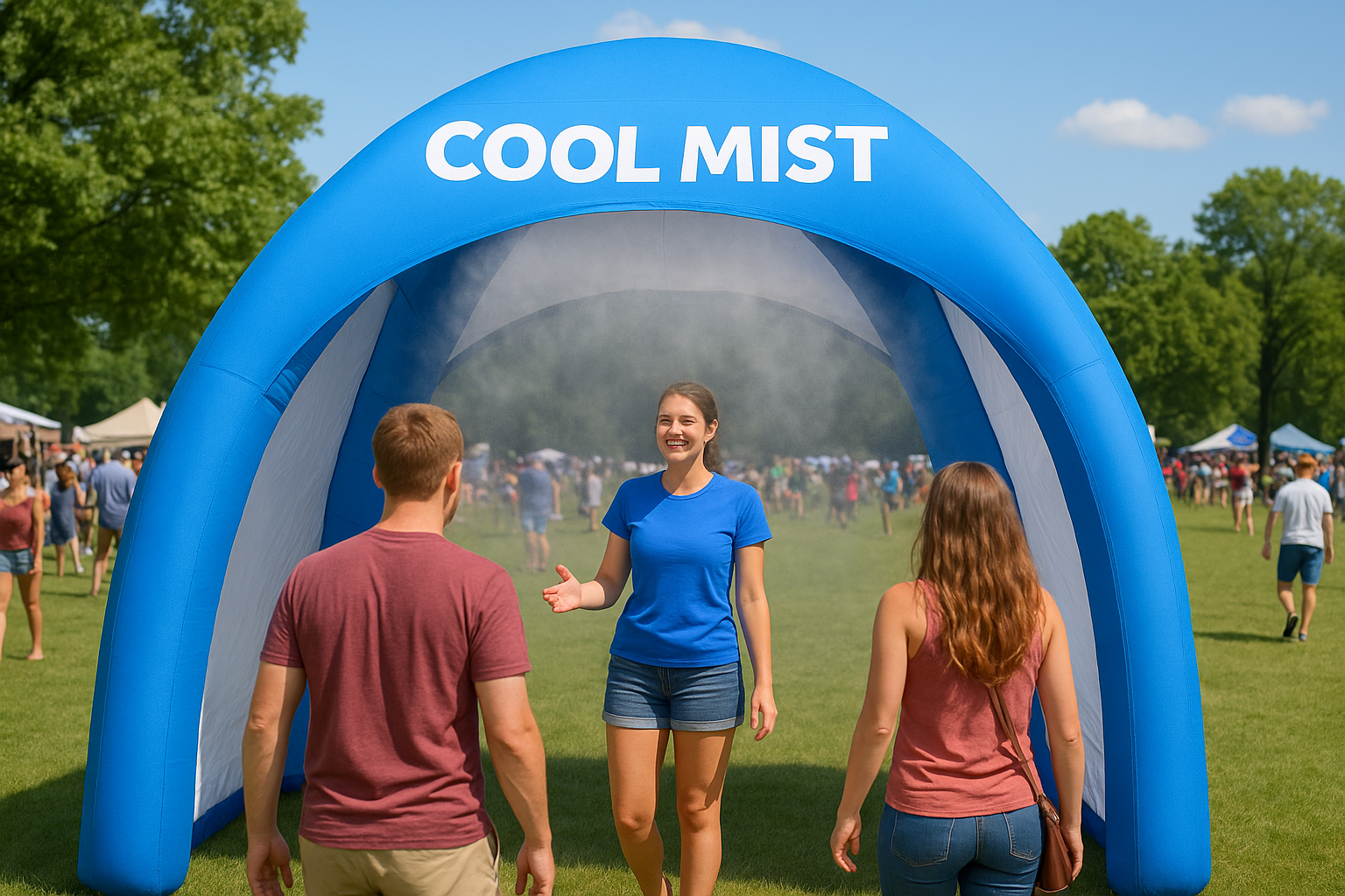 7. Misting tents for hot-weather events