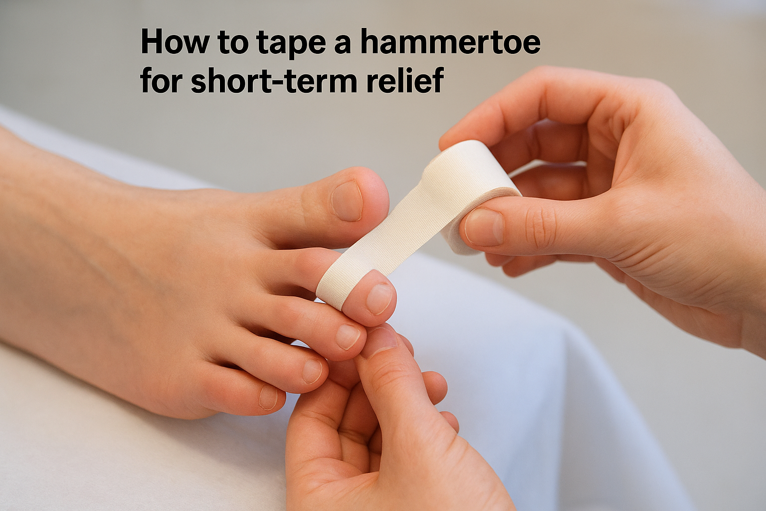 How to tape a hammertoe for short-term relief