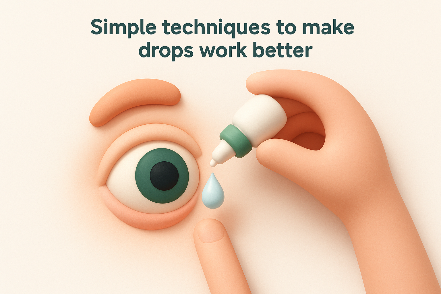 Simple techniques to make drops work better