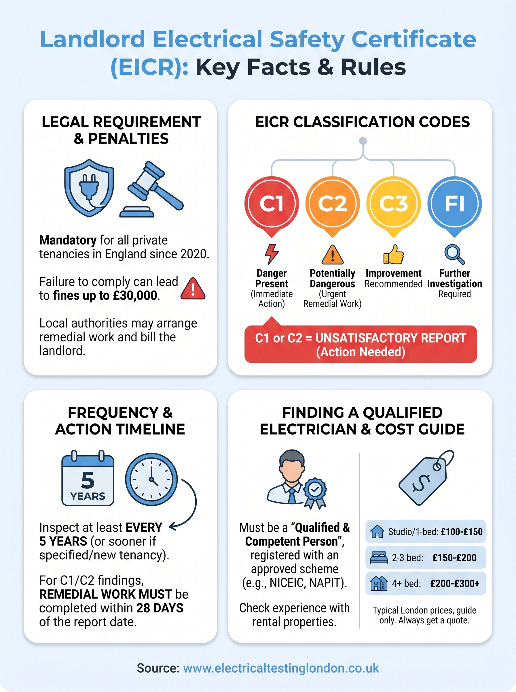 landlord electrical safety certificate near me infographic