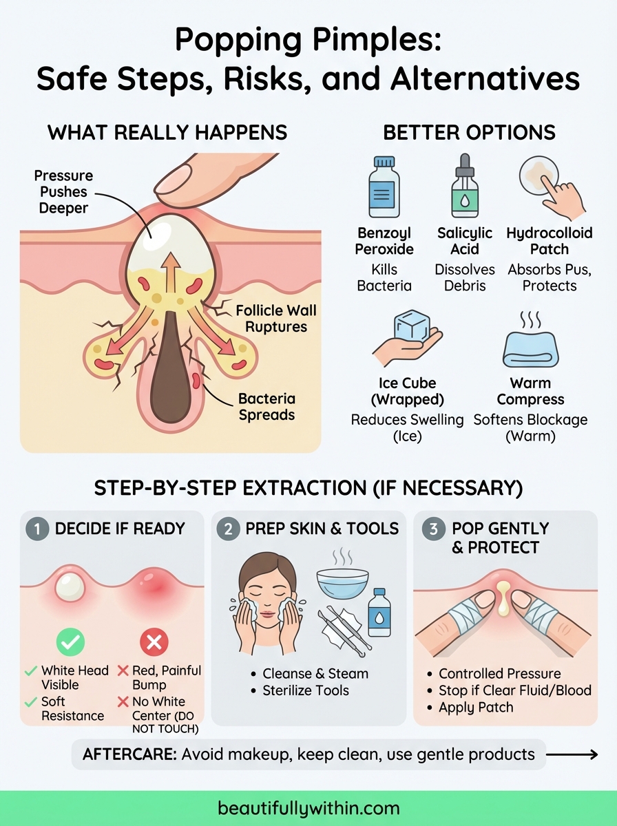 popping pimples infographic