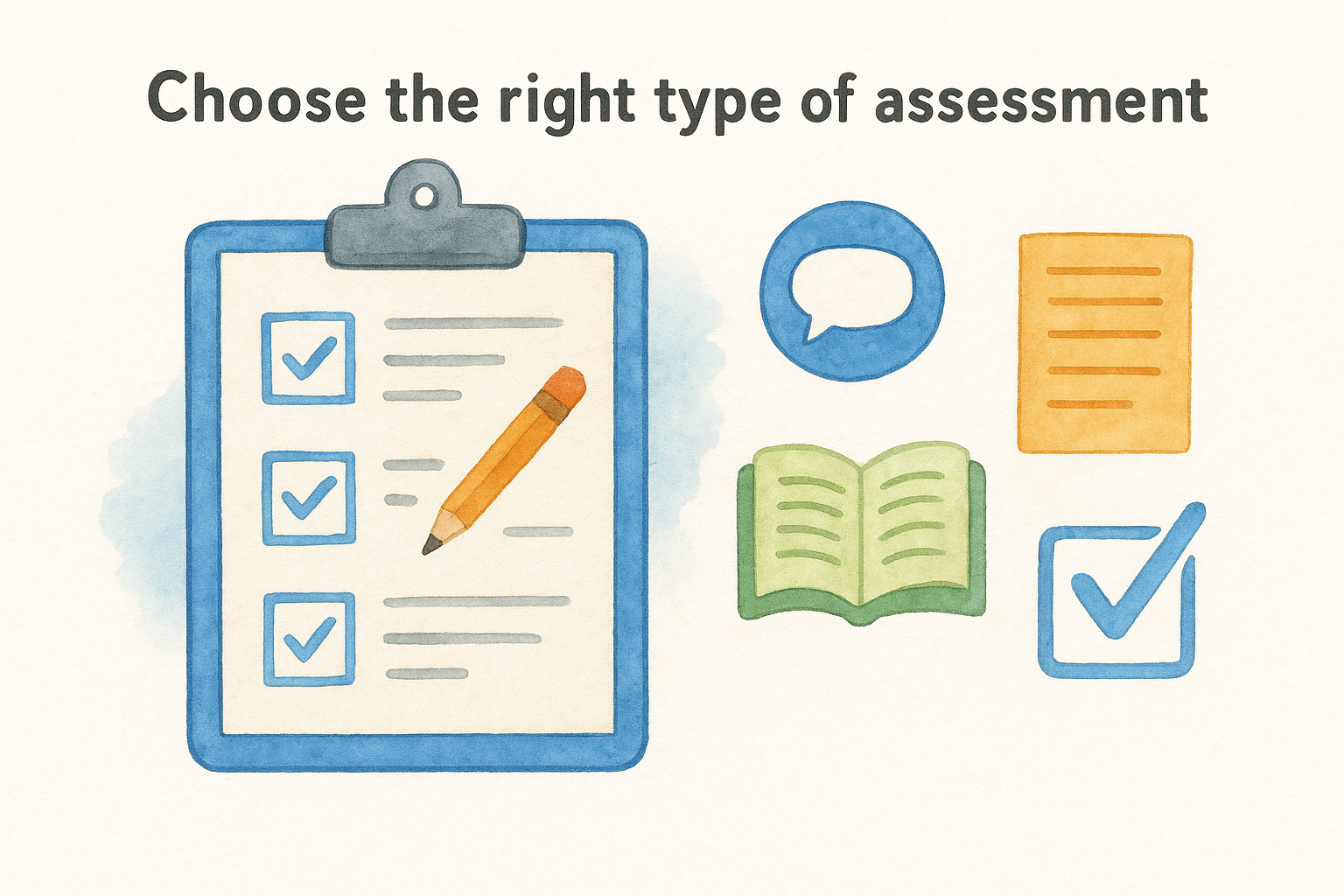 Choose the right type of assessment