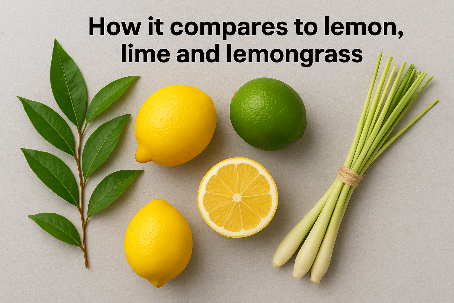 How it compares to lemon, lime and lemongrass