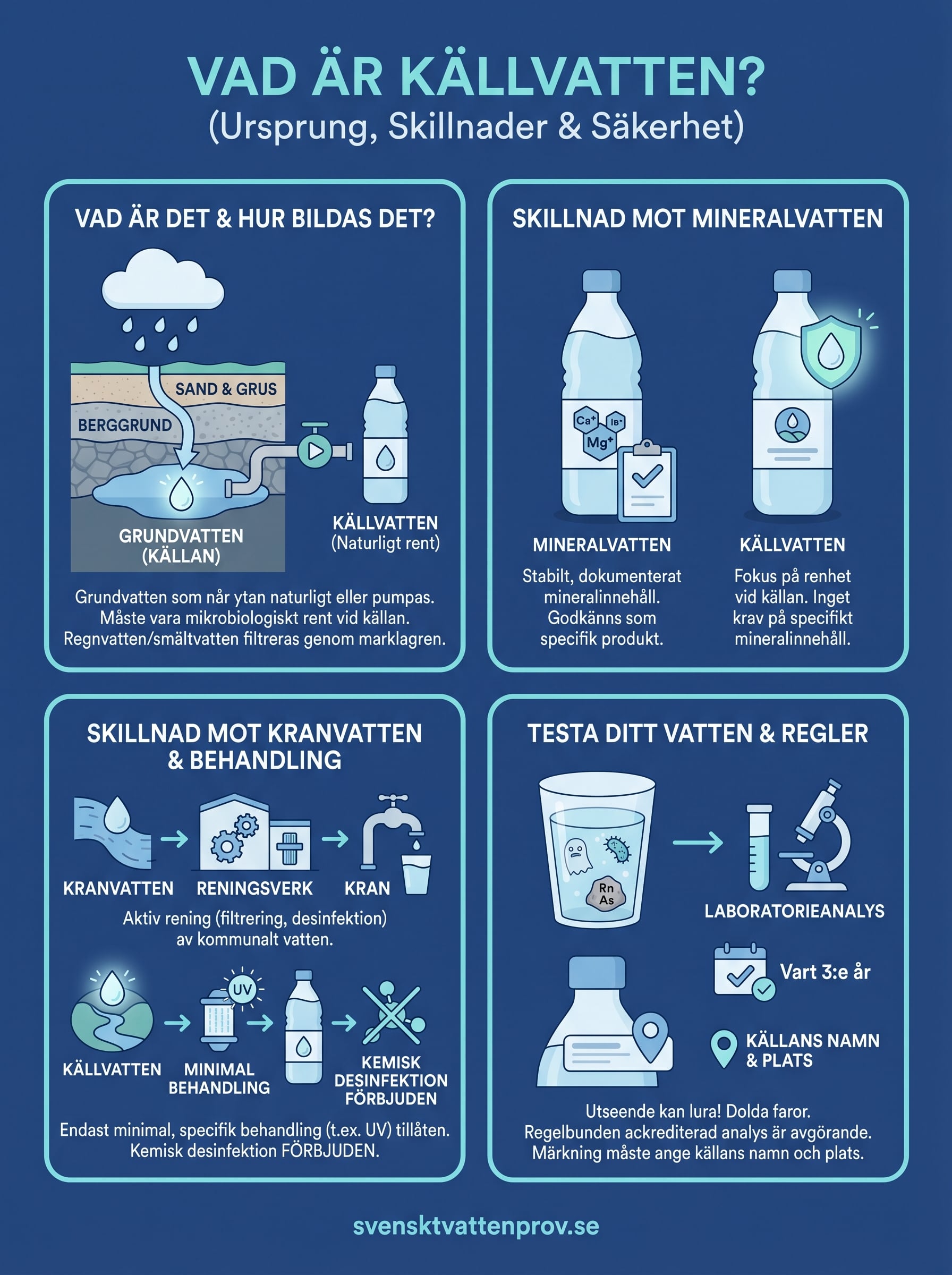 vad är källvatten infographic