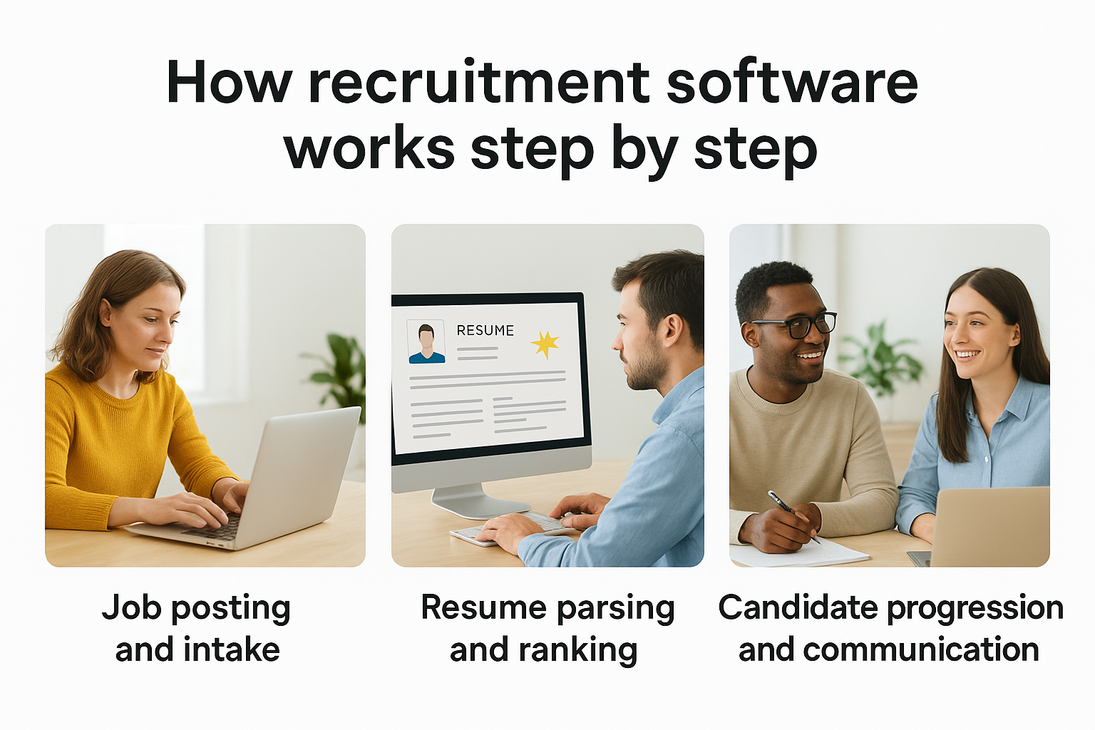 How recruitment software works step by step