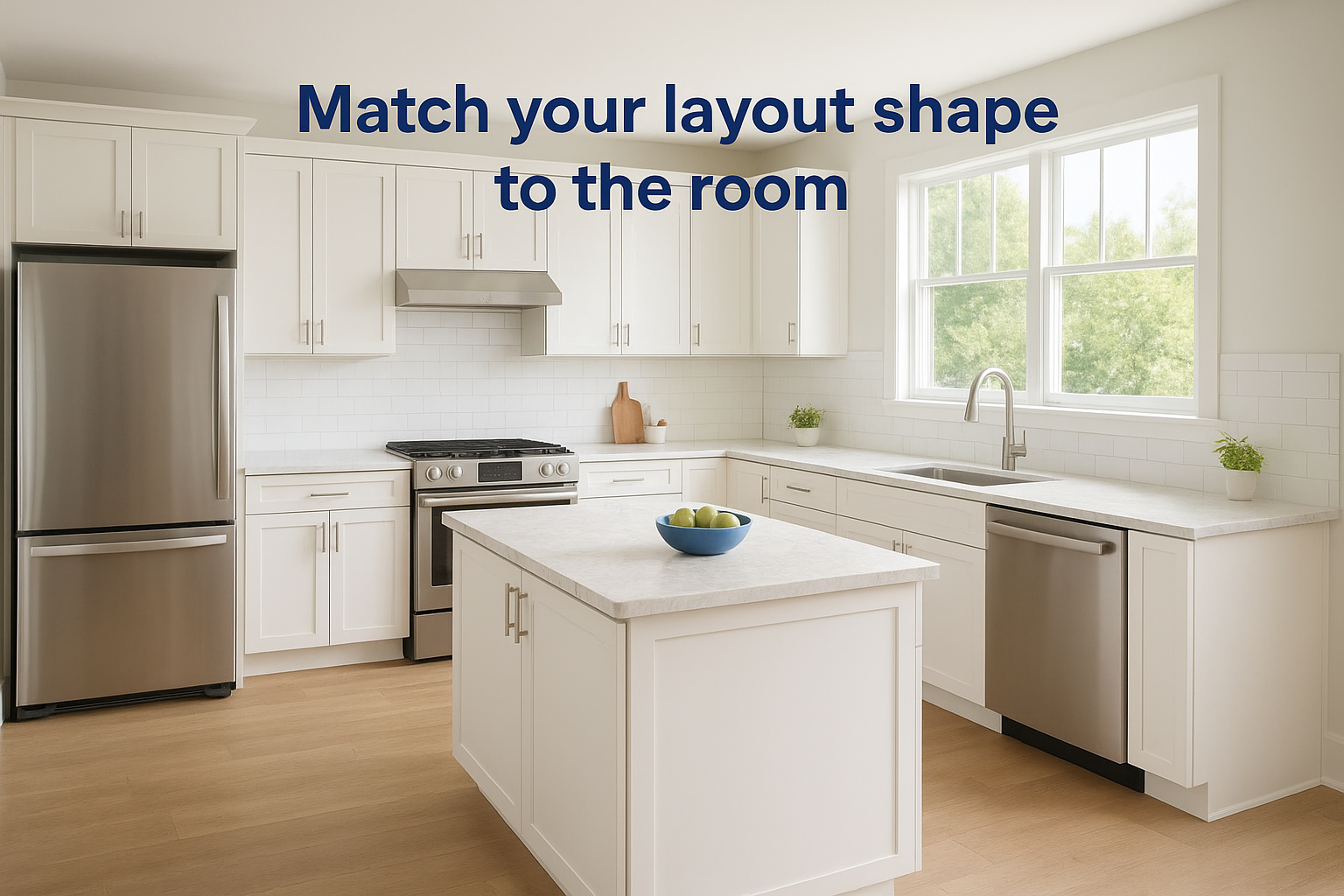 Match your layout shape to the room