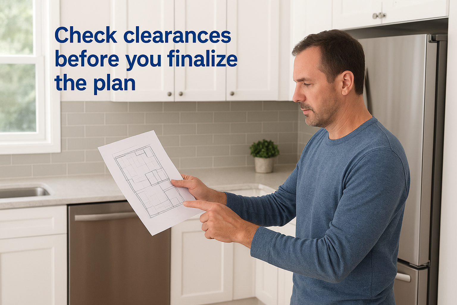 Check clearances before you finalize the plan