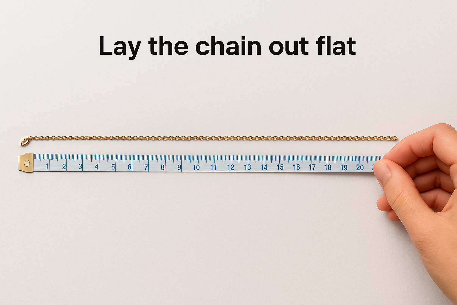 Lay the chain out flat