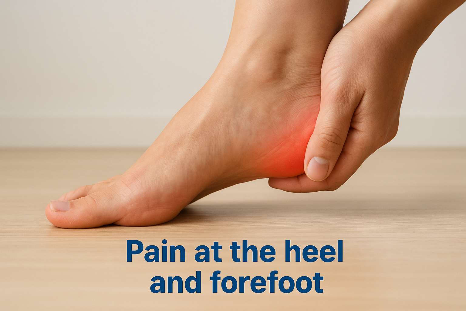 Pain at the heel and forefoot