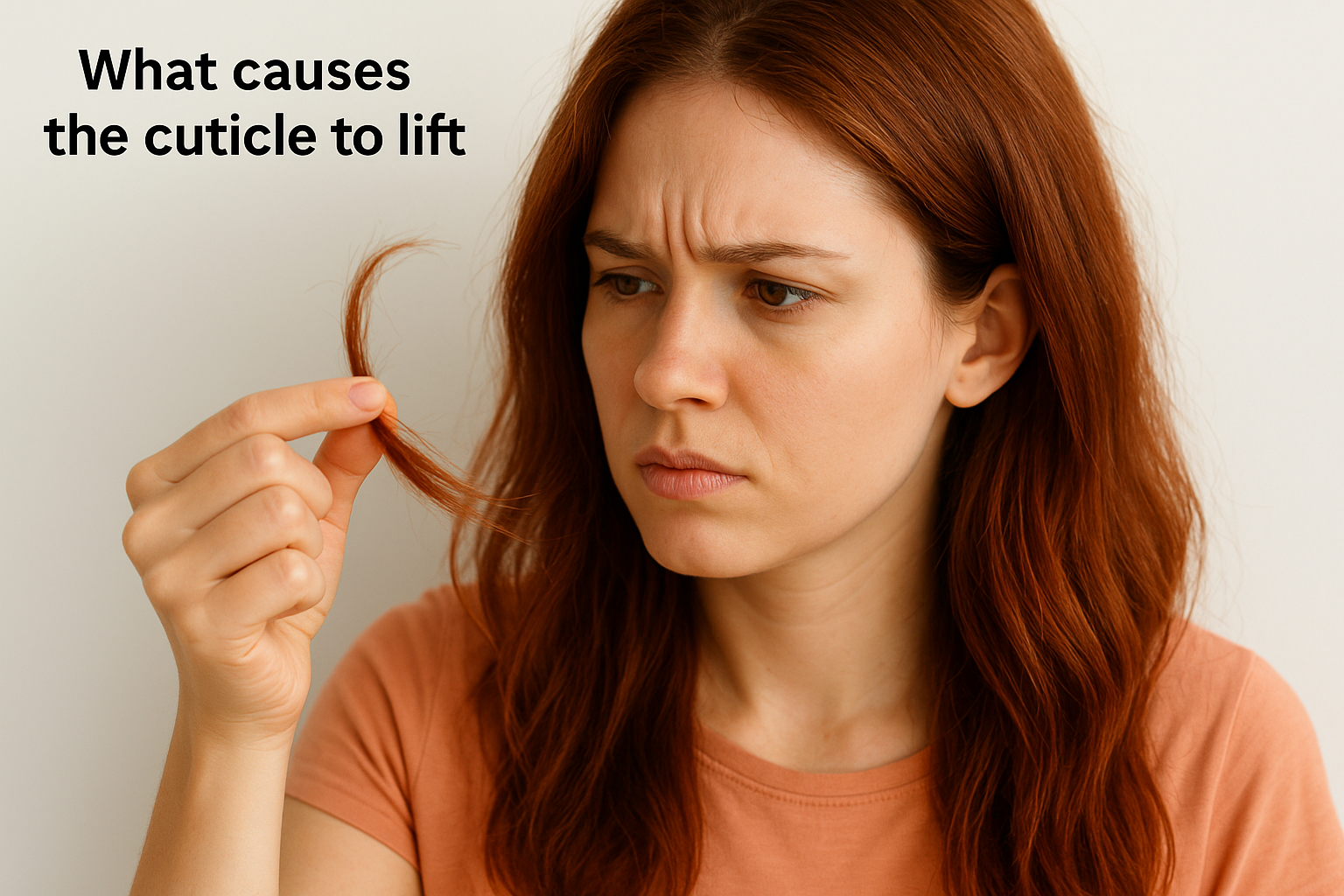 What causes the cuticle to lift