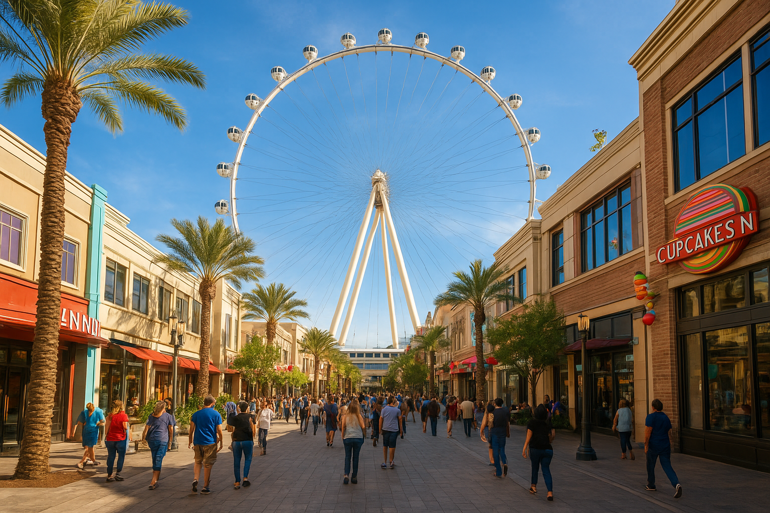8. The LINQ Promenade and High Roller