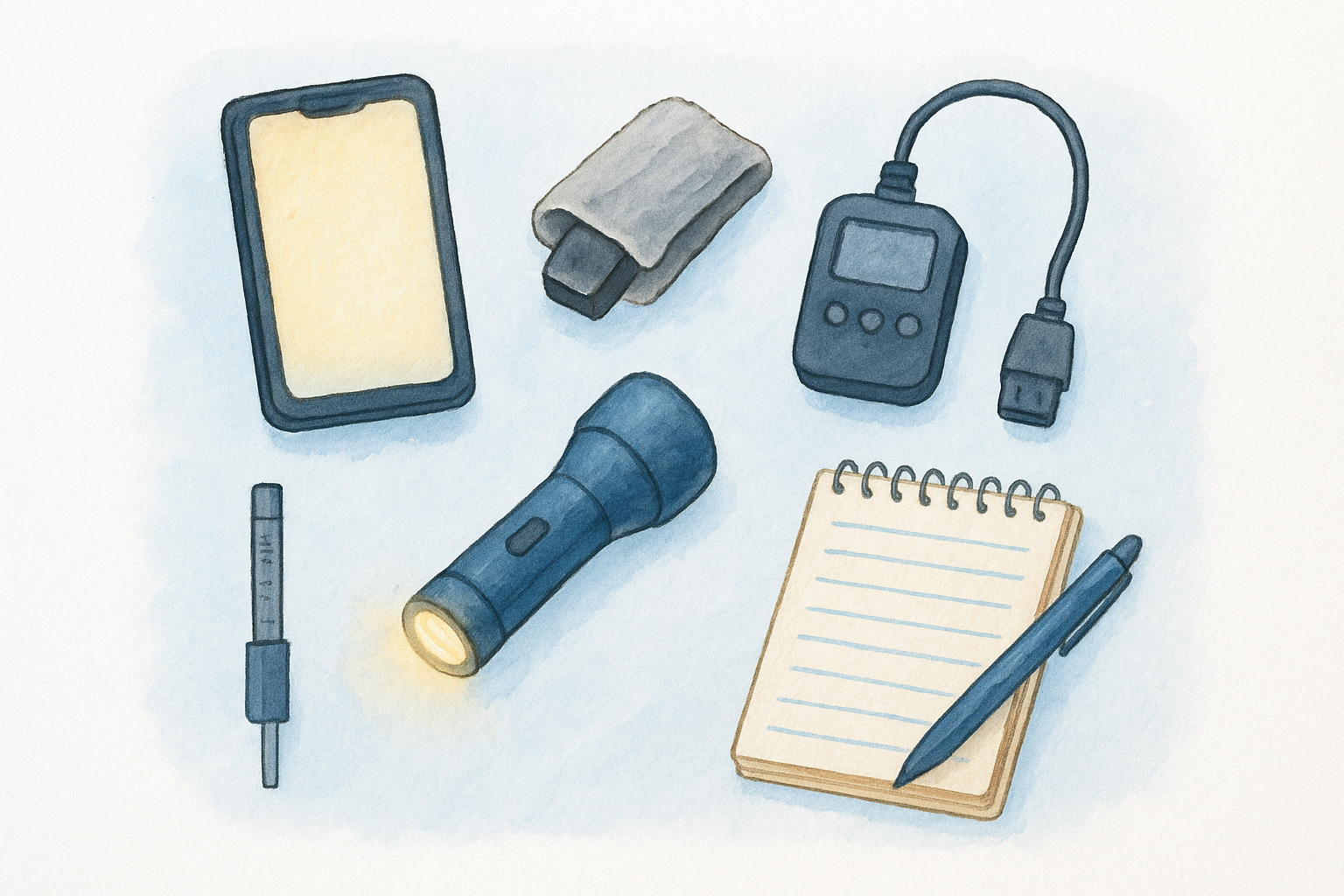 The tools and equipment to bring