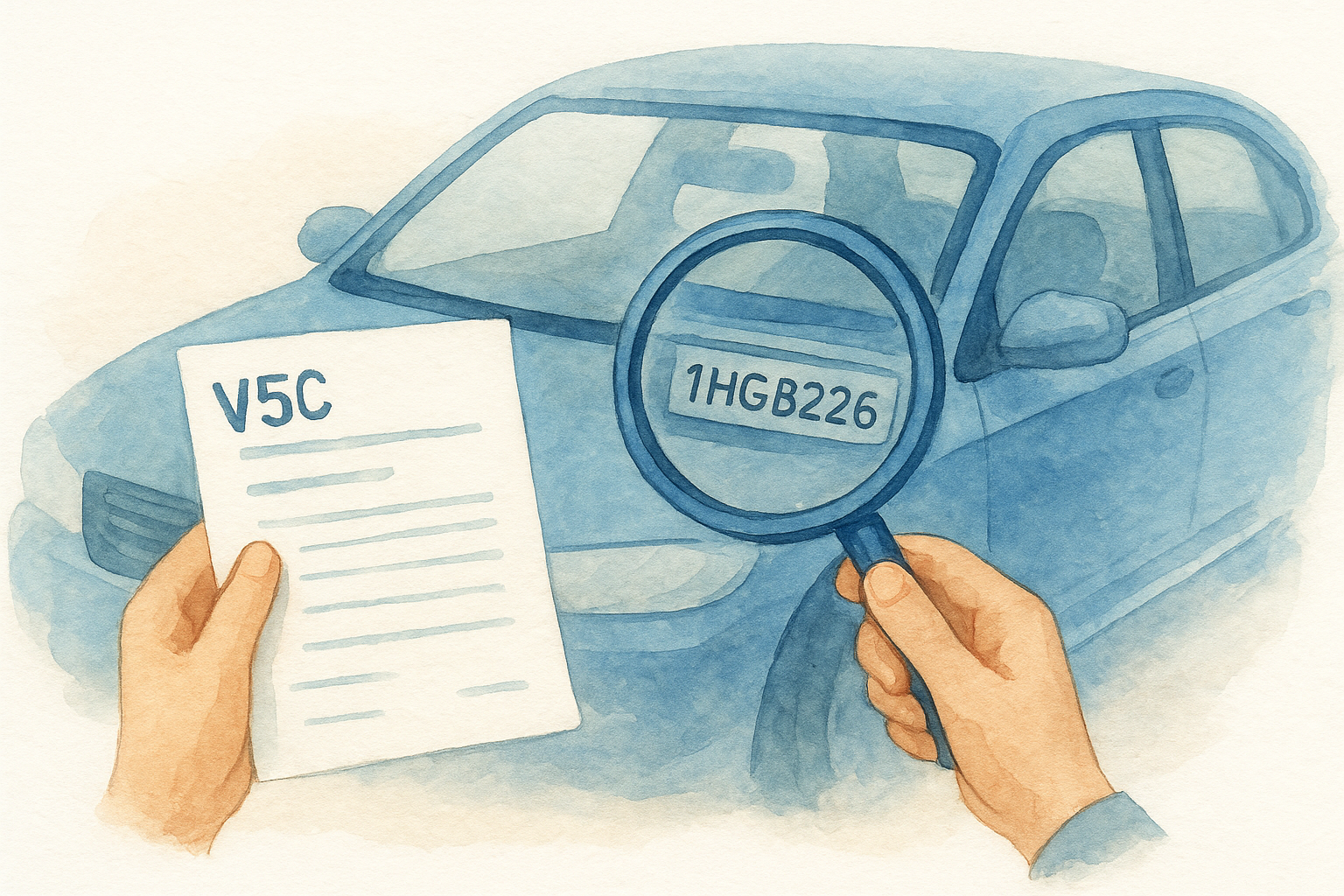 Locate and cross-check the VIN