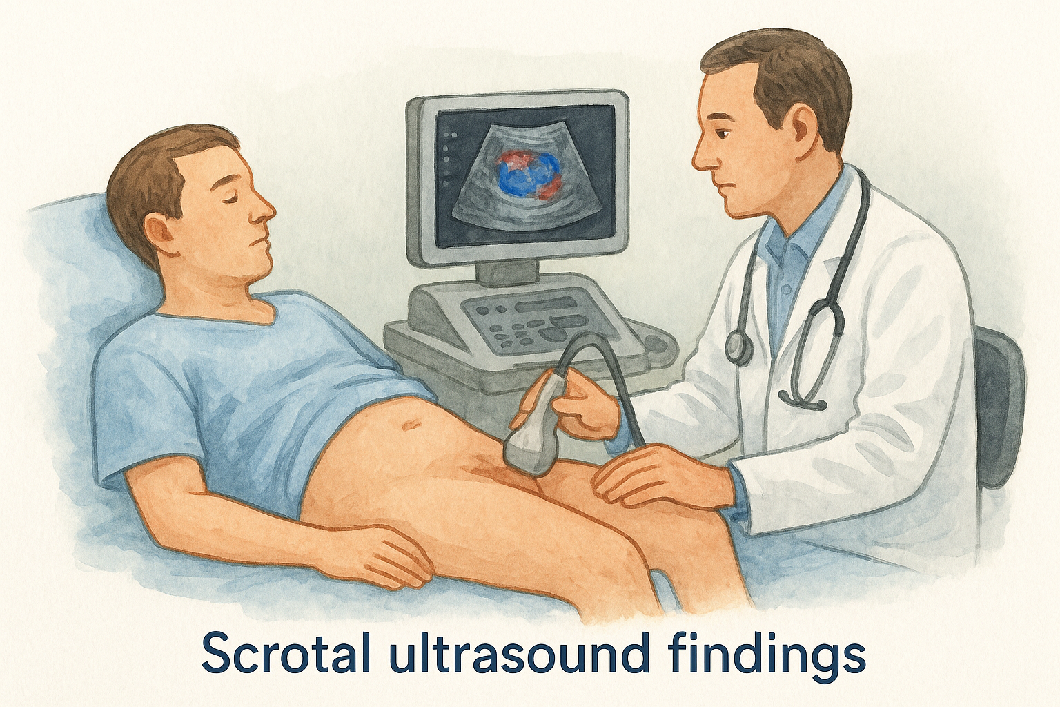 Scrotal ultrasound findings