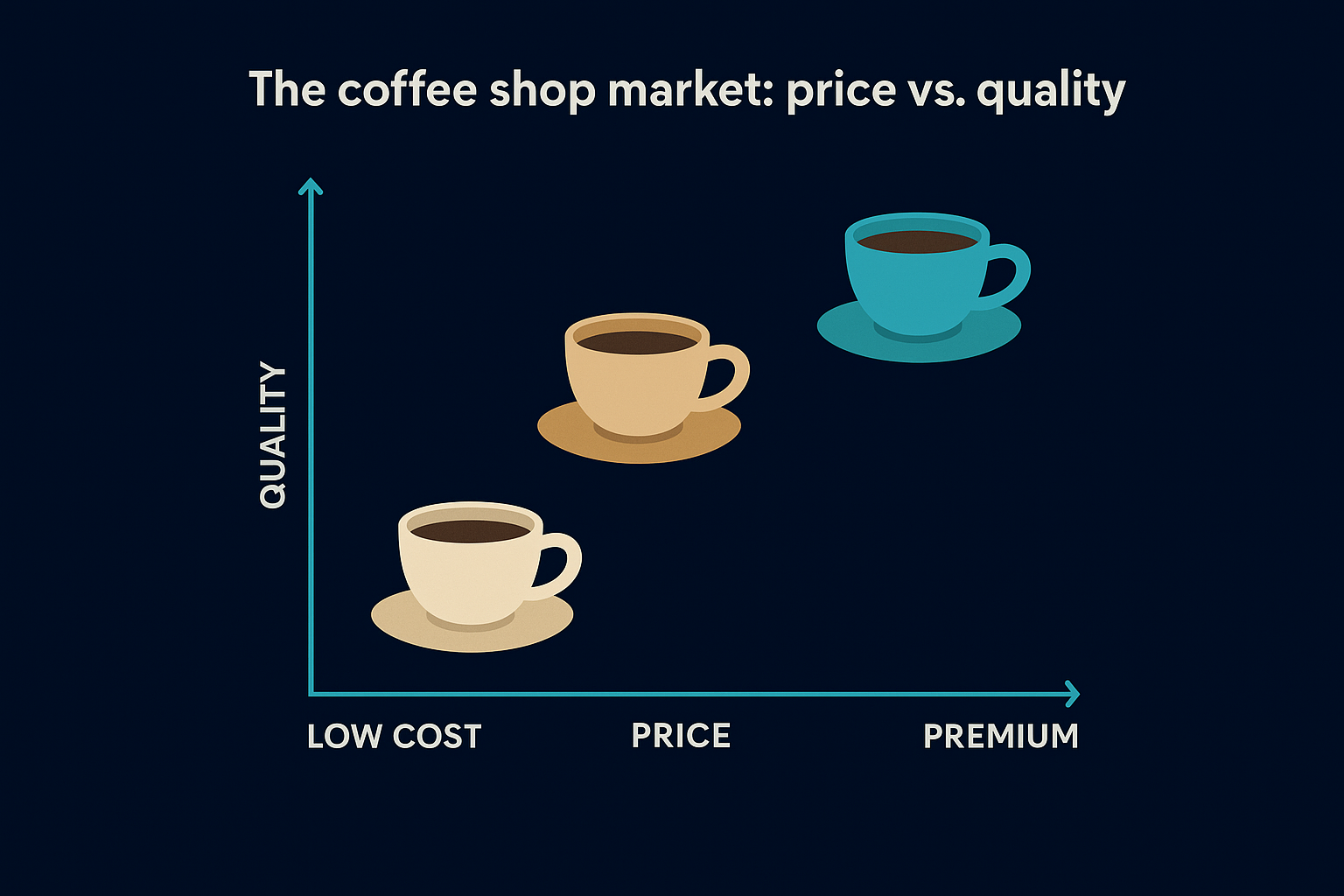 The coffee shop market: price vs. quality