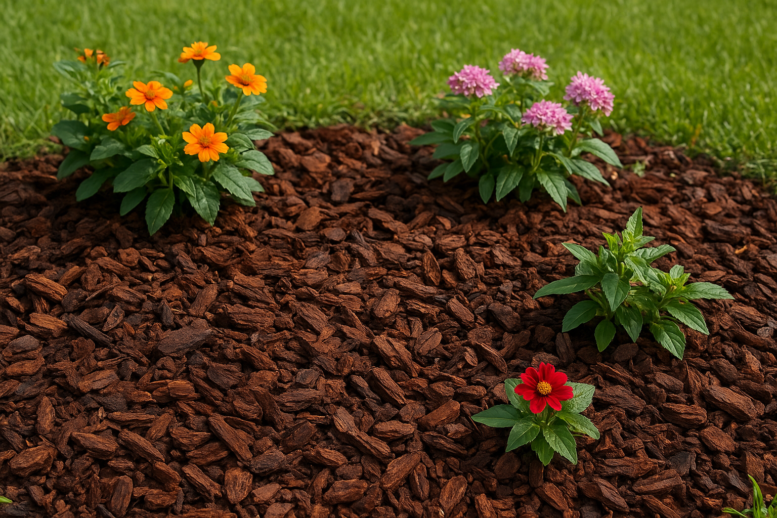 Types of mulch for flower beds