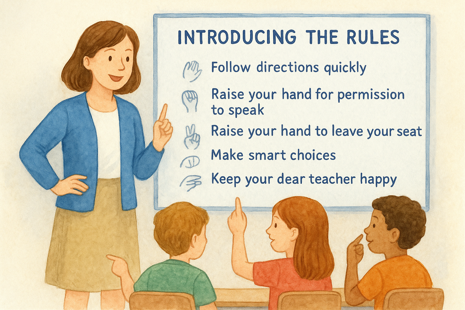 Introducing the rules on day one