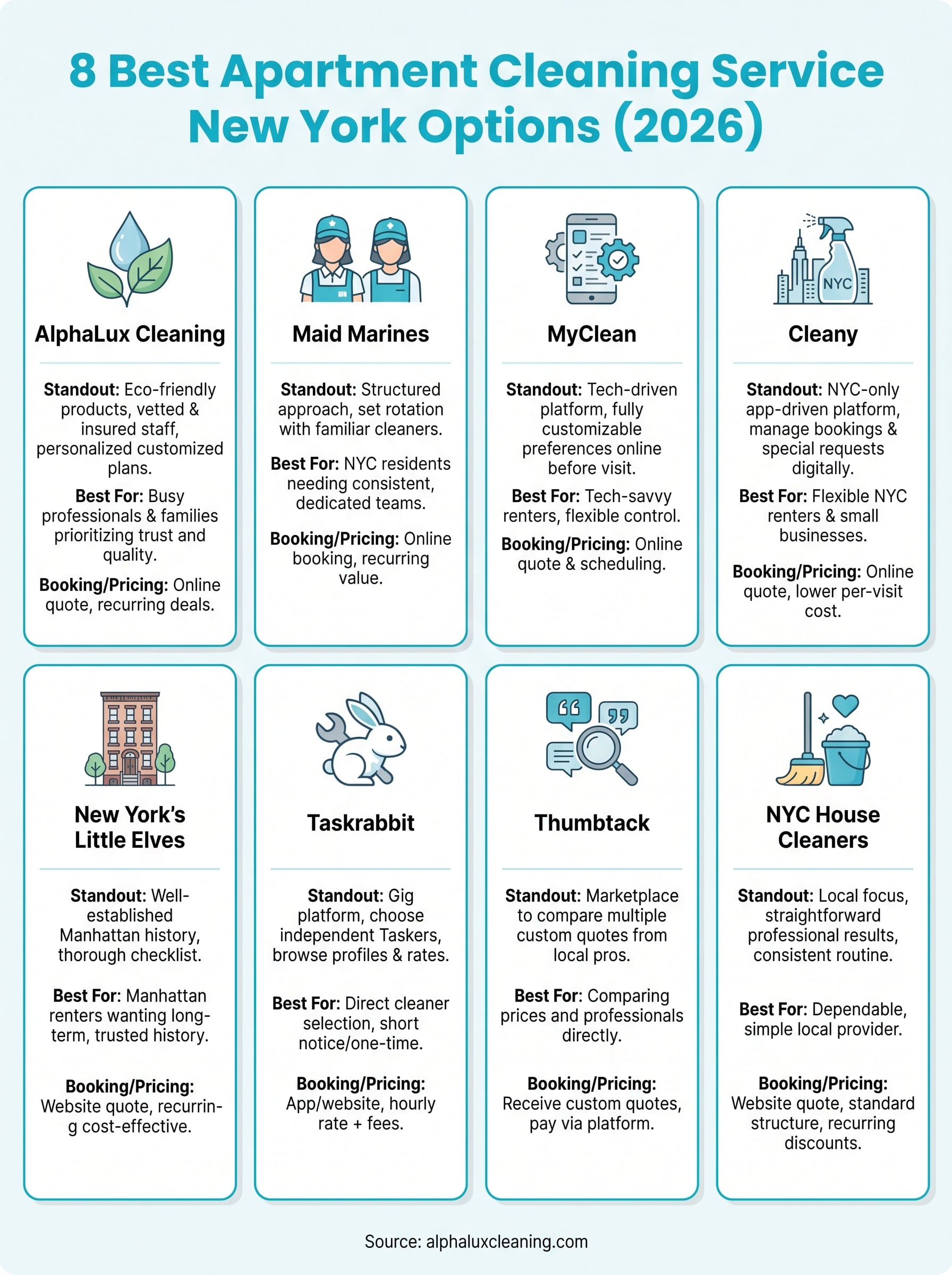 apartment cleaning service new york infographic