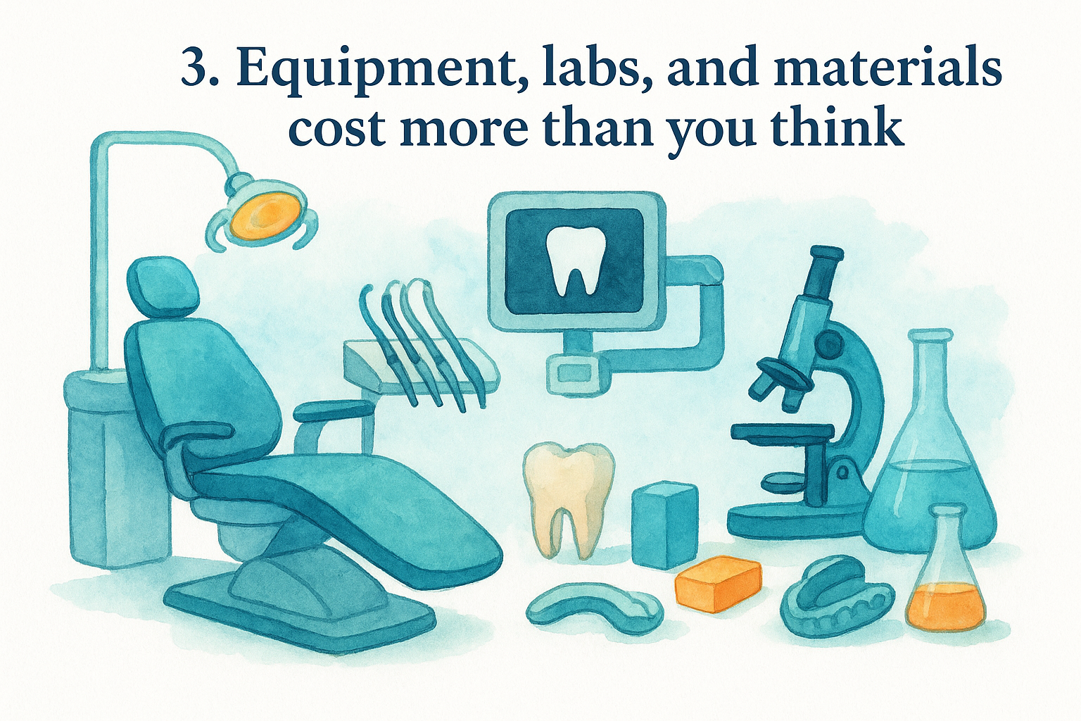 3. Equipment, labs, and materials cost more than you think