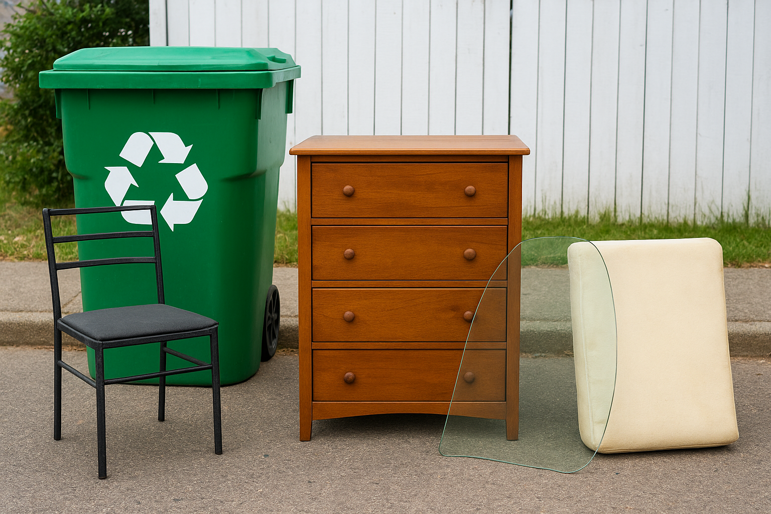 Common furniture materials and where they go