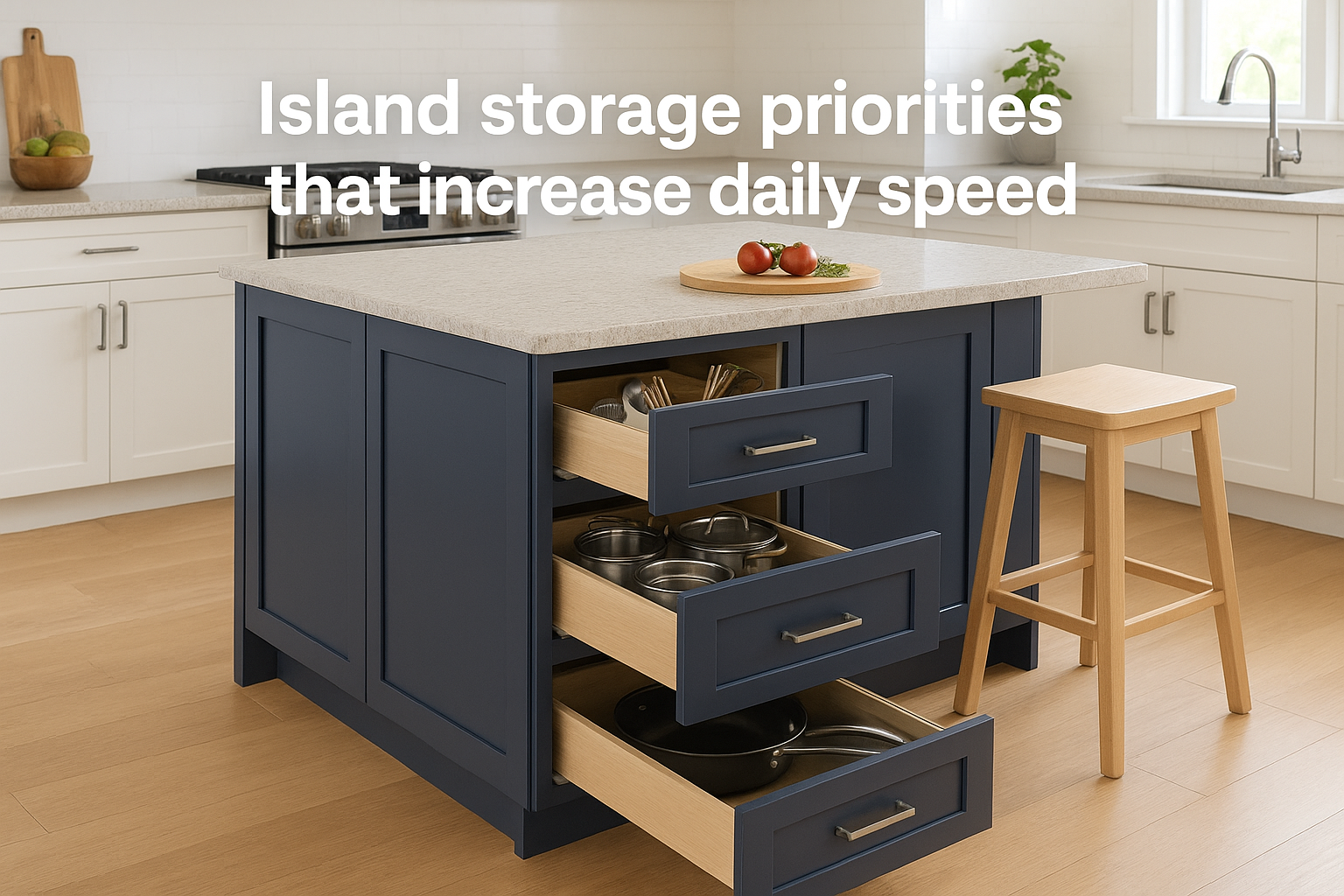 Island storage priorities that increase daily speed