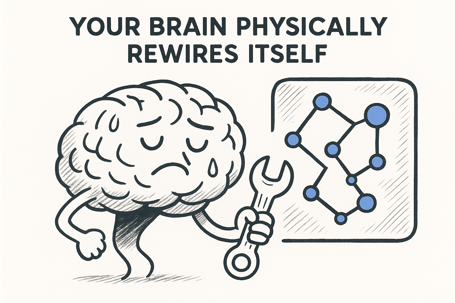Your brain physically rewires itself