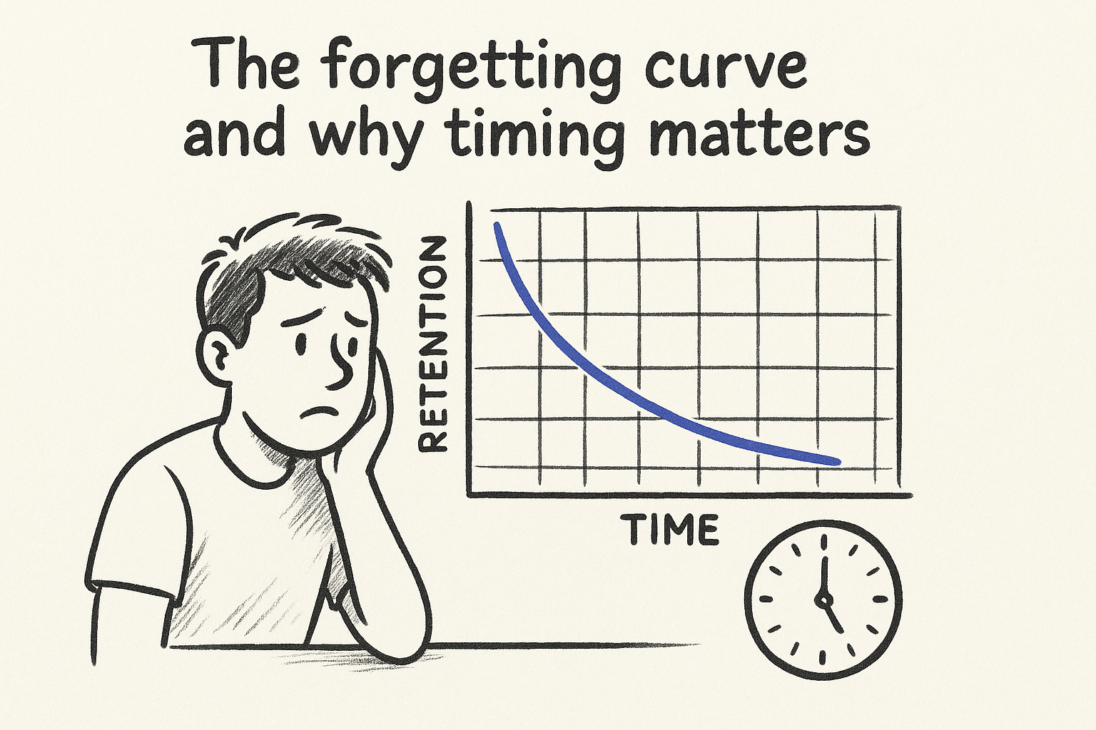 The forgetting curve and why timing matters