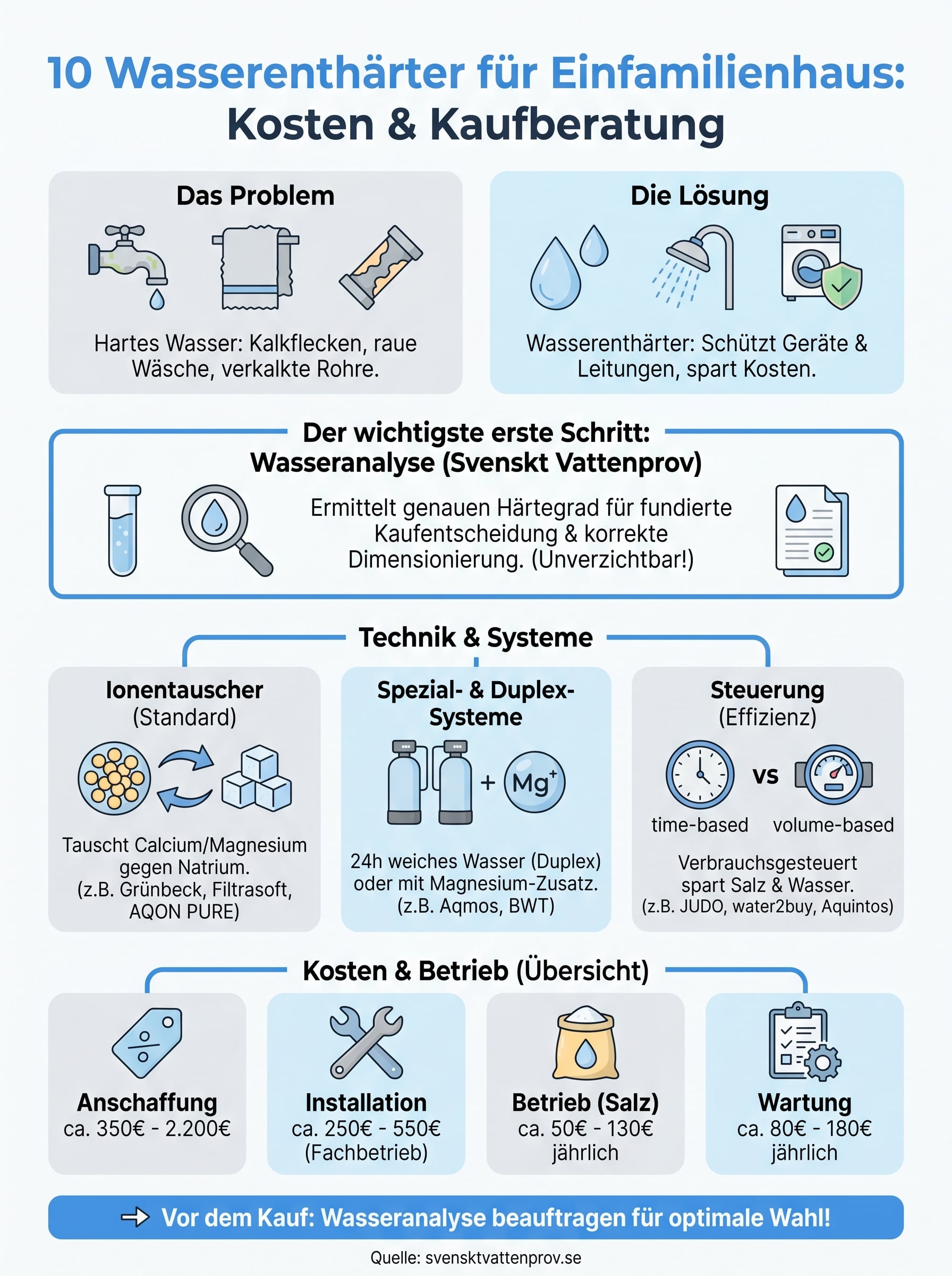 wasserenthärter für einfamilienhaus infographic