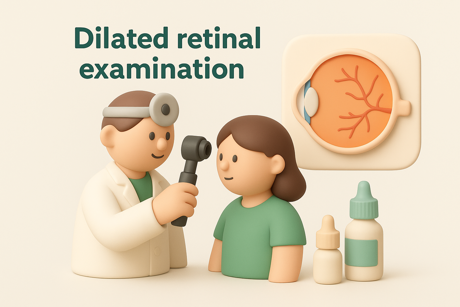 Dilated retinal examination