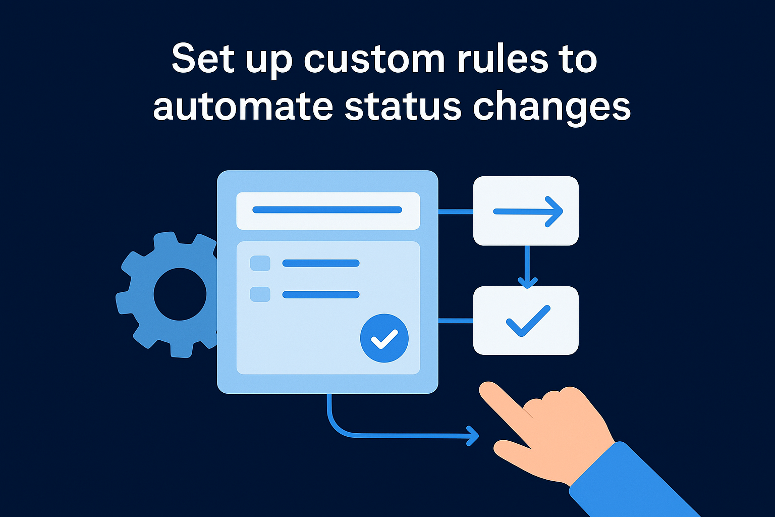 Set up custom rules to automate status changes