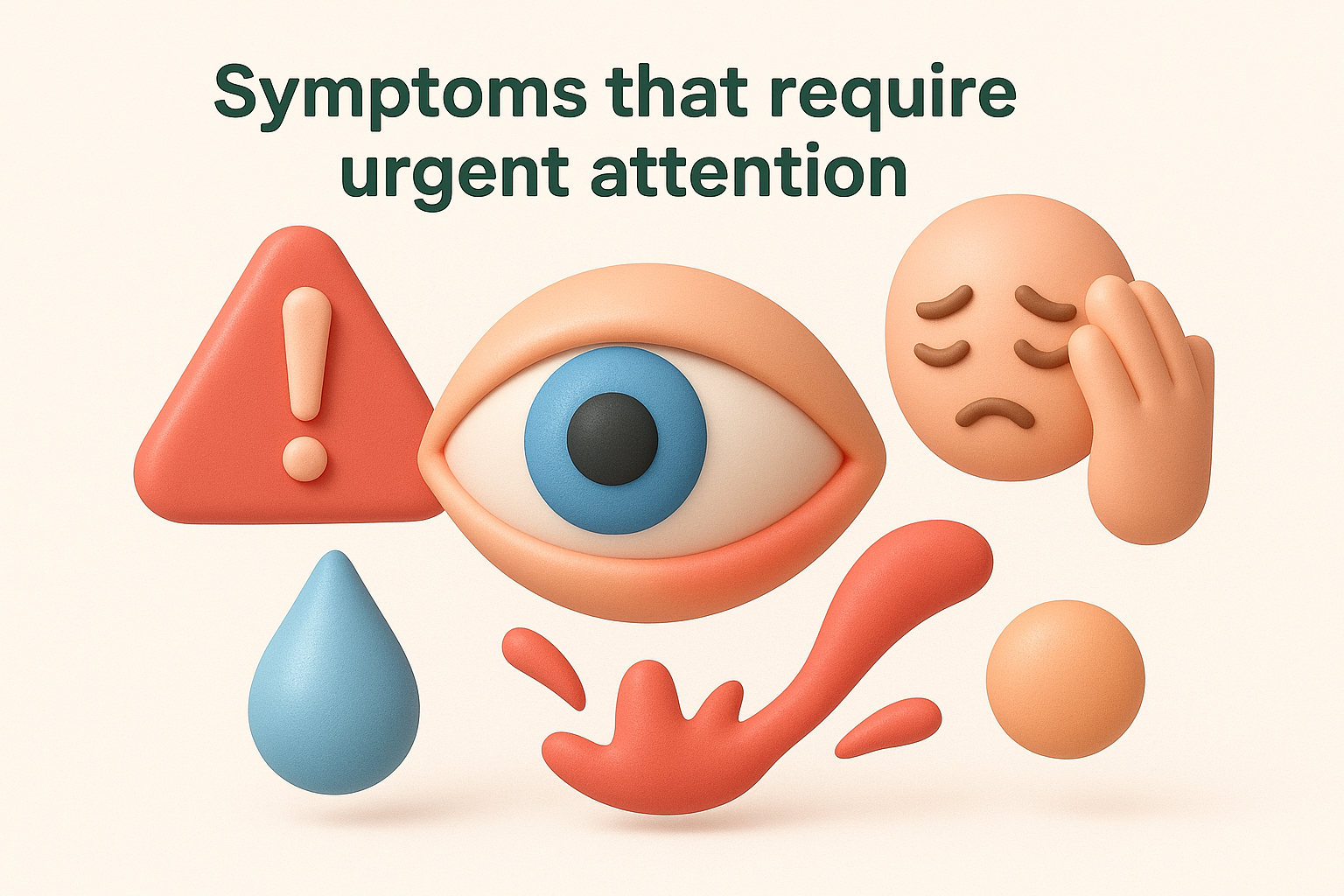 Symptoms that require urgent attention