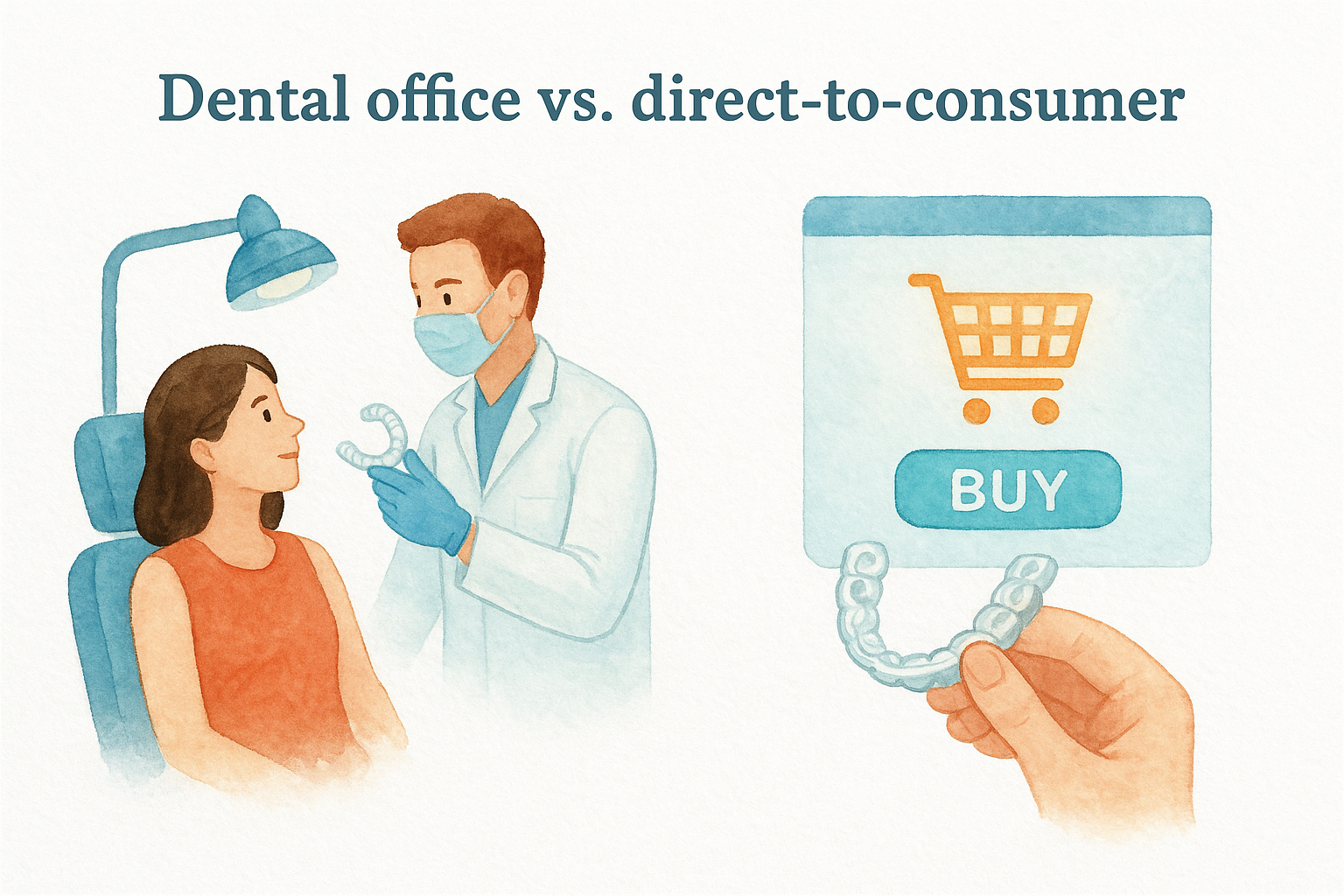 Dental office vs. direct-to-consumer