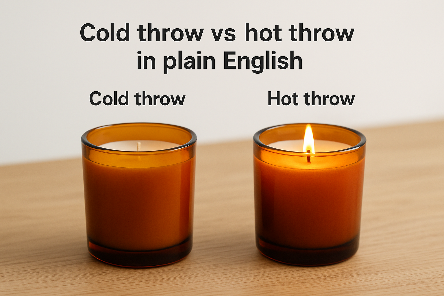 Cold throw vs hot throw in plain English