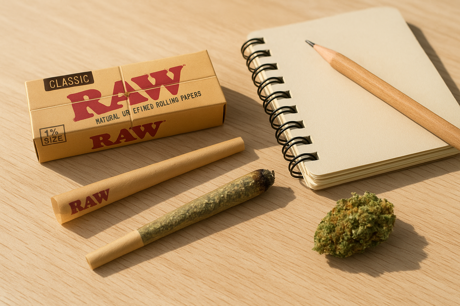 1. RAW Classic cones plus Jack Herer