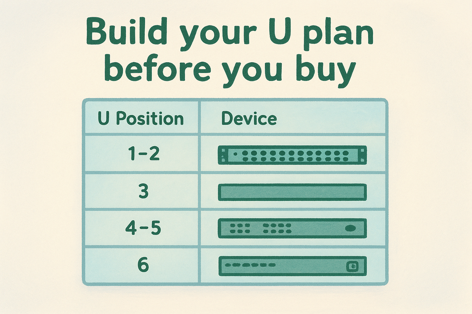 Build your U plan before you buy