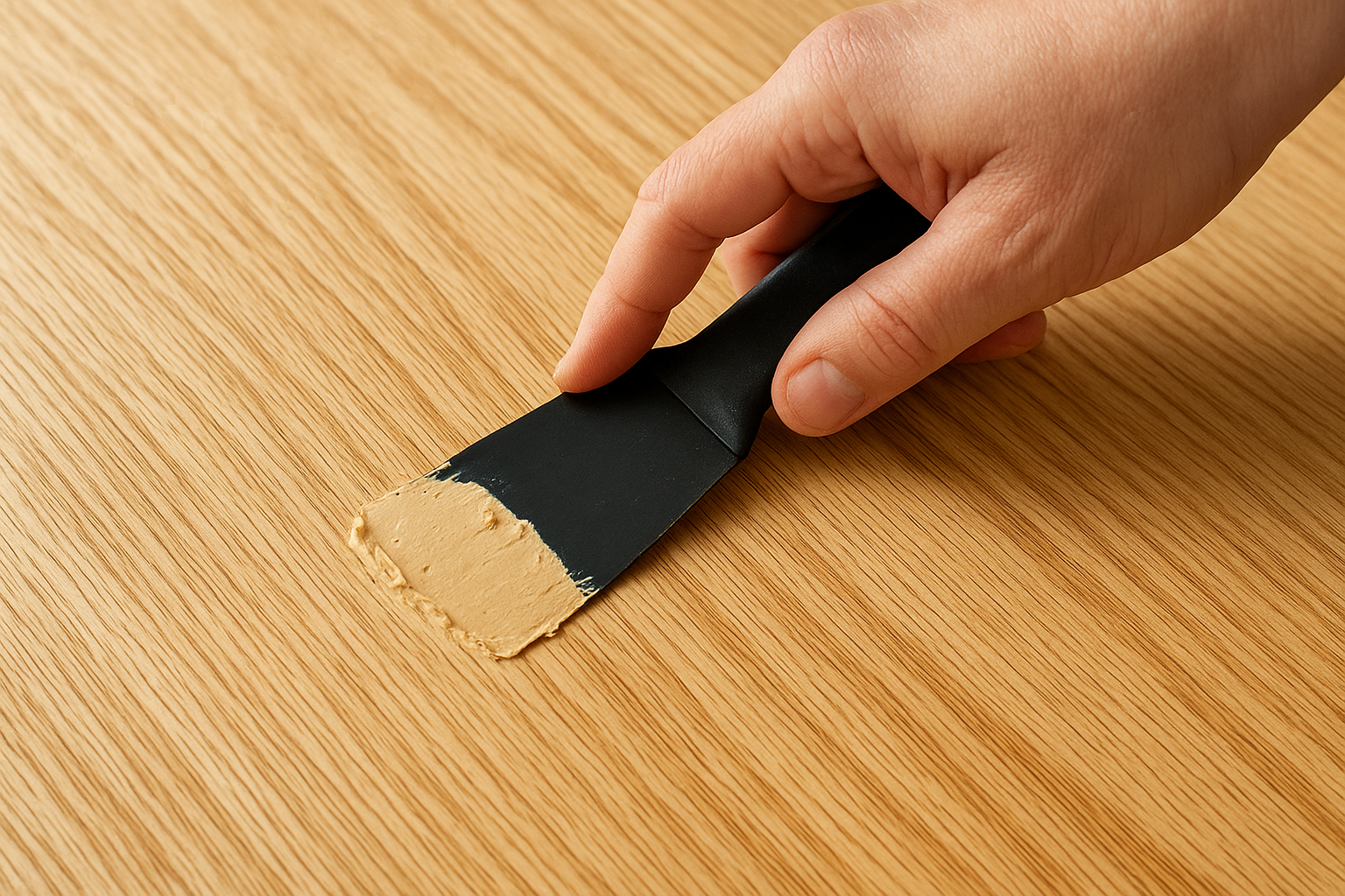 Fill open grain for a smooth painted finish