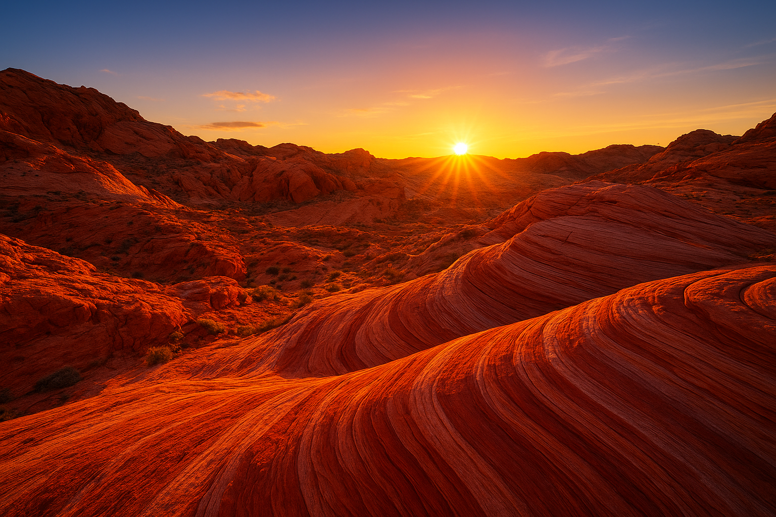 Sunrise and the golden hour window