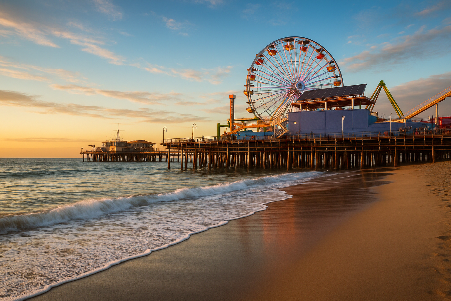 5. Santa Monica Pier and Beach