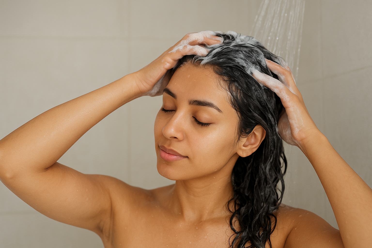 How to wash out hair growth oil properly