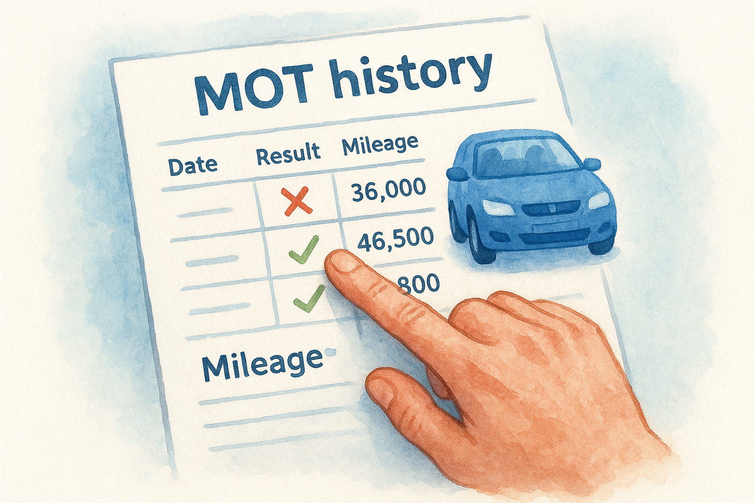 Spotting mileage problems