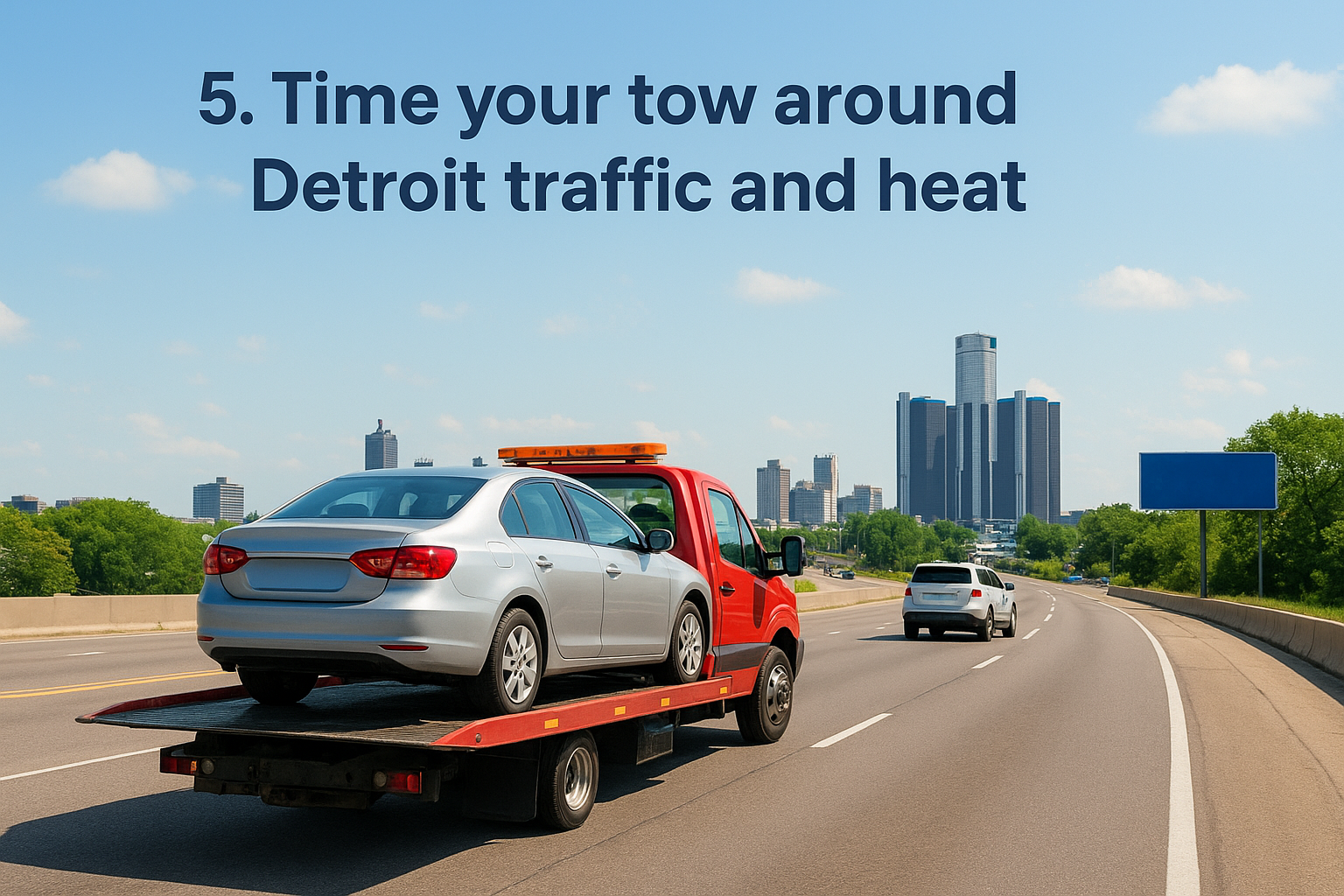 5. Time your tow around Detroit traffic and heat