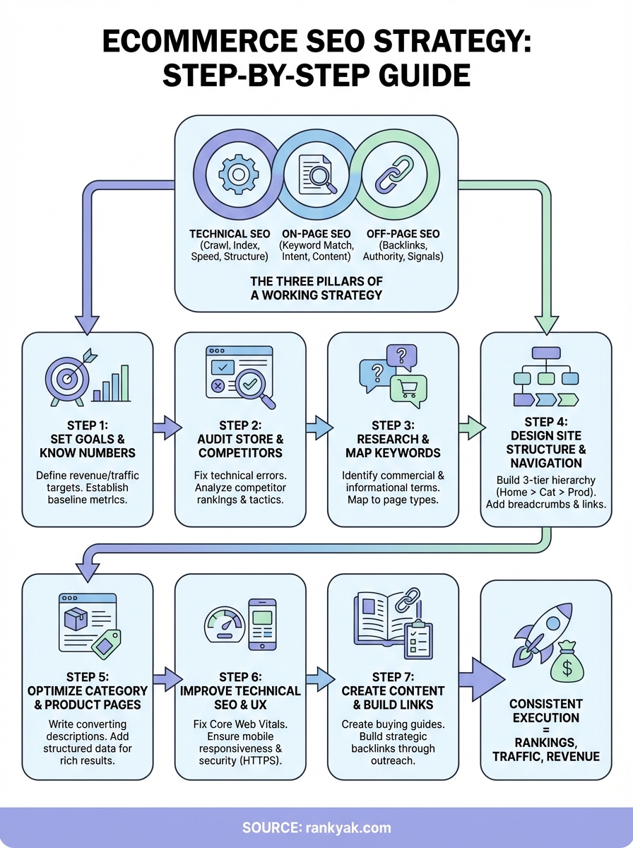 ecommerce seo strategy infographic